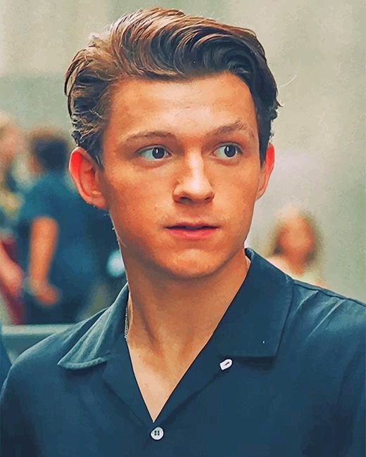 Tom Holland Wearing Black NEW Paint By Numbers - Numeral Paint Kit