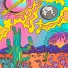 Psychedelic Cactus Desert Paint By Numbers