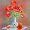 Poppies Vase Paint By Numbers