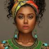 African Beautiful Woman Paint By Numbers