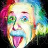 Albert Einstein Rainbow NEW Paint By Numbers