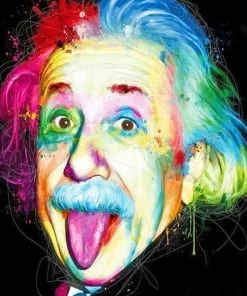Albert Einstein Rainbow NEW Paint By Numbers