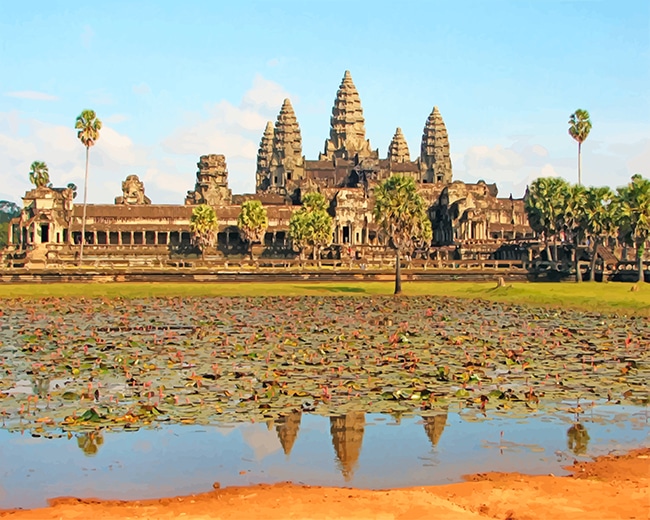 Angkor Wat Paint By Numbers