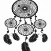 Black Dream Catcher Paint By Numbers