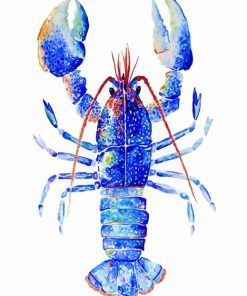 Blue Lobster Paint By Numbers