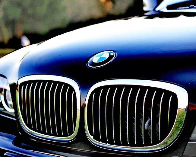 Bmw Car Grille Paint By Numbers