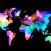 Colorful World Map Paint By Numbers