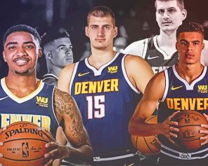 Denver Nugget Players Paint By Numbers
