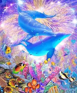 Dolphins Heart Fantasy NEW Paint By Numbers
