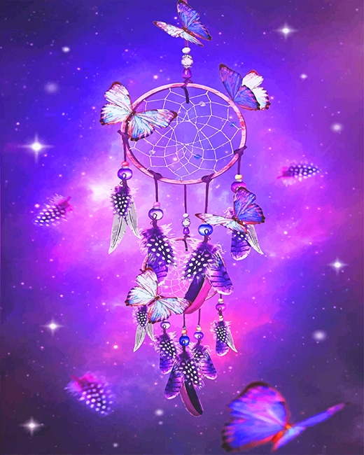 Dream Catcher And Butterflies Paint By Numbers