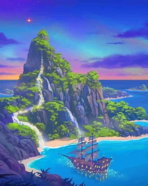 Peter Pan Island Paint By Numbers
