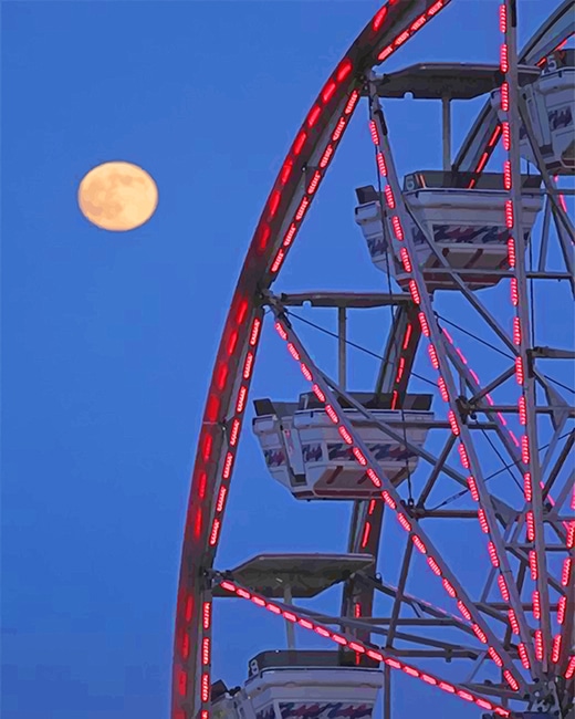 Ferris Wheel Moon Paint By Numbers
