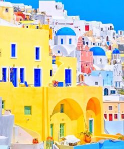 Greece Island Paint By Numbers