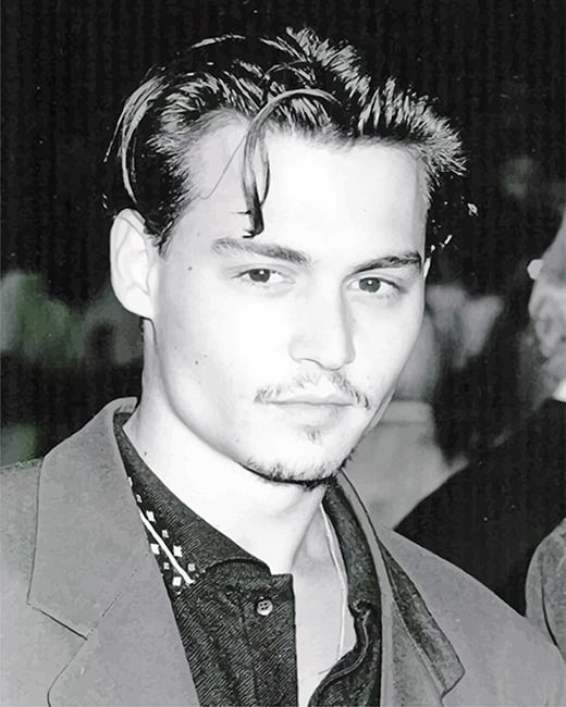 Young Johnny Depp Paint By Numbers - Numeral Paint Kit