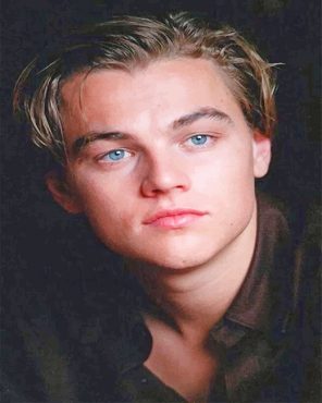 Young Leonardo Dicaprio Paint By Numbers - Numeral Paint Kit