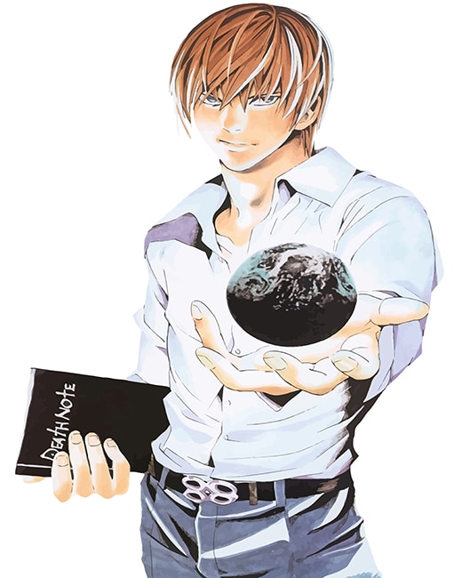Light Yagami Paint By Numbers - Numeral Paint Kit
