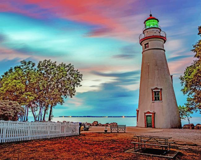 Lighthouse State Park Paint By Numbers