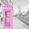 London Pink Telephone Paint By Numbers