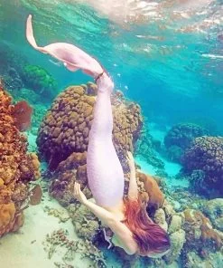 Mermaid In The Water Paint By Numbers