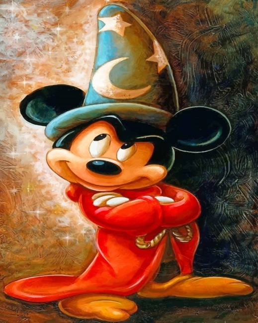 Mickey Mouse Dark Disney Paint By Numbers