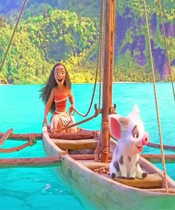 Moana And Pua Paint By Numbers
