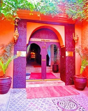 Moroccan Riad Paint By Numbers