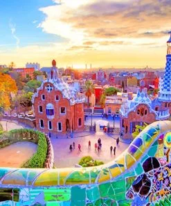 Park Guell Barcelona Paint By Numbers