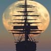Moonlight Pirate Ship Paint By Numbers