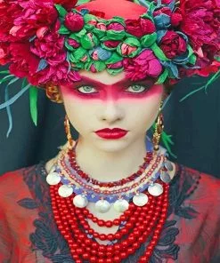 Queen Of Red Wreath Chaplet Flower Crown NEW Paint By Numbers