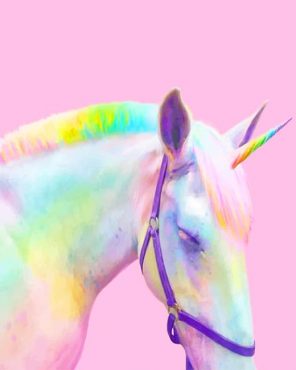 Rainbow Unicorn Paint By Numbers