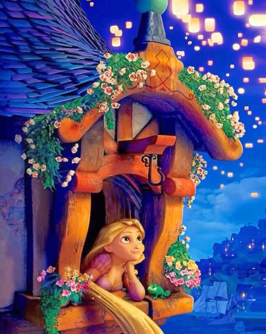 Rapunzel Tangled Paint By Numbers - Numeral Paint Kit