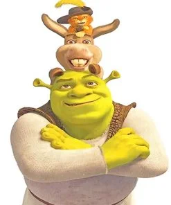 Shrek And His Friends Paint By Numbers