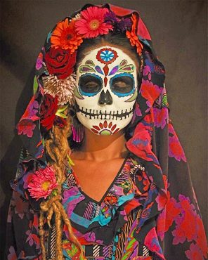 Sugar Skull Woman Paint By Numbers