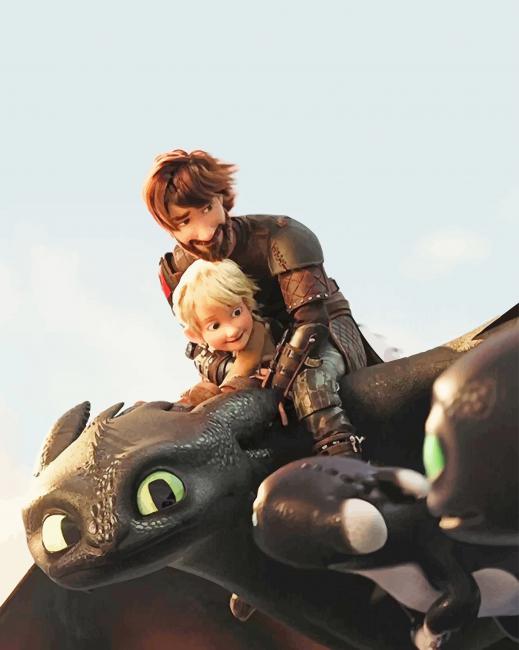 How To Train Your Dragon Paint By Numbers
