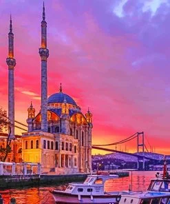 Turkey Ortakoy Mosque Paint By Numbers