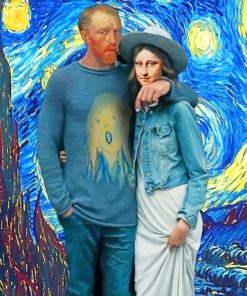 Van Gogh And Mona Lisa Paint By Numbers
