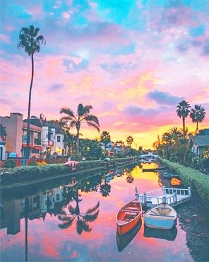 Venice Canals Los Angeles Paint By Numbers