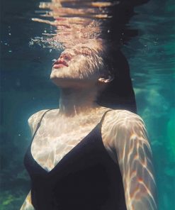 Woman Underwater Paint By Numbers