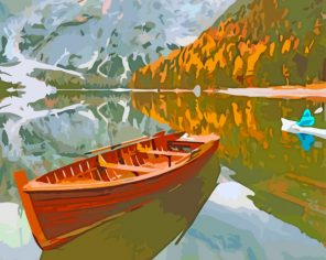 Lake Boat Paint By Numbers