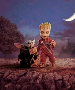 Baby Groot And Baby Yoda Paint By Numbers