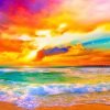 Seascape Rainbow Sunset Paint By Numbers