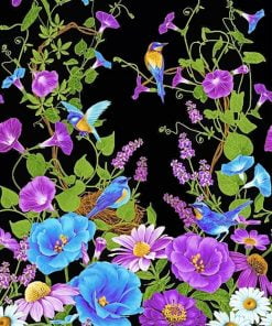 Flowers And Birds Paint By Numbers