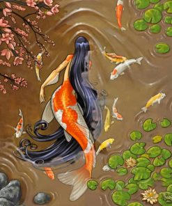 Koi Mermaid Paint By Numbers
