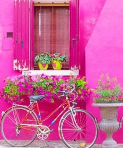 Bicycle In Burano Italy NEW Paint By Numbers