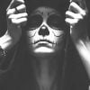 Black And White Skull Woman Paint By Numbers