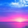 Blue And Purple Sunset Paint By Numbers