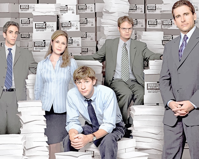 The Office Characters Paint By Numbers - Numeral Paint Kit
