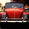 Classic Red Car Paint By Numbers