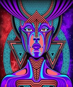 Colorful Woman Gala Patria NEW Paint By Numbers