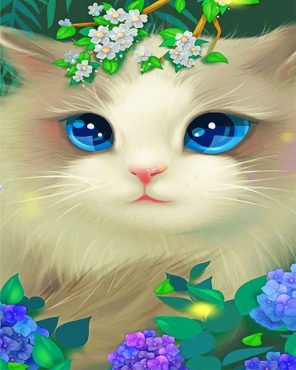 Cute Little Kitty Paint By Numbers
